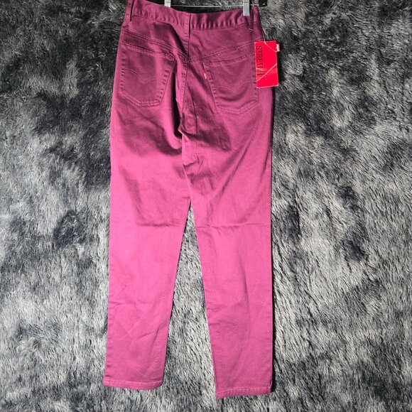 Levi’s 512 Slim Fit Womens Jeans Magenta Size 6 Y2K Red Tab - Picture 6 of 12